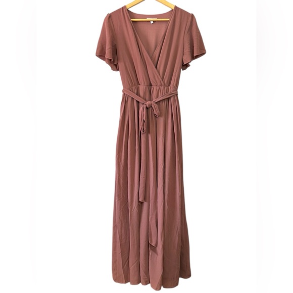 Baltic Born Dresses & Skirts - Baltic Born Women’s Kristina Maxi Dress Rosy Brown Size M FLAW Bridesmaid Formal